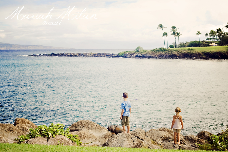 children at kapalua bay maui