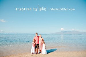 Baby Beach Maui Family Photo