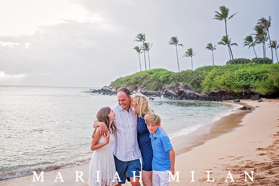 Kapalua Bay family photo session by Maui photographer Mariah Milan