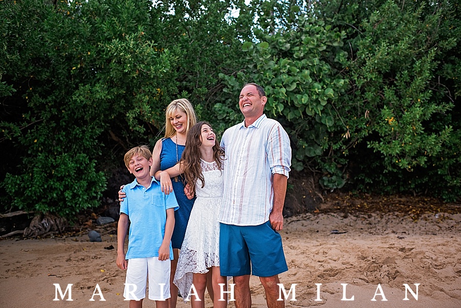 Kapalua Bay family photo session by Maui photographer Mariah Milan