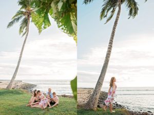 Lounging under the palm trees on Maui vacation