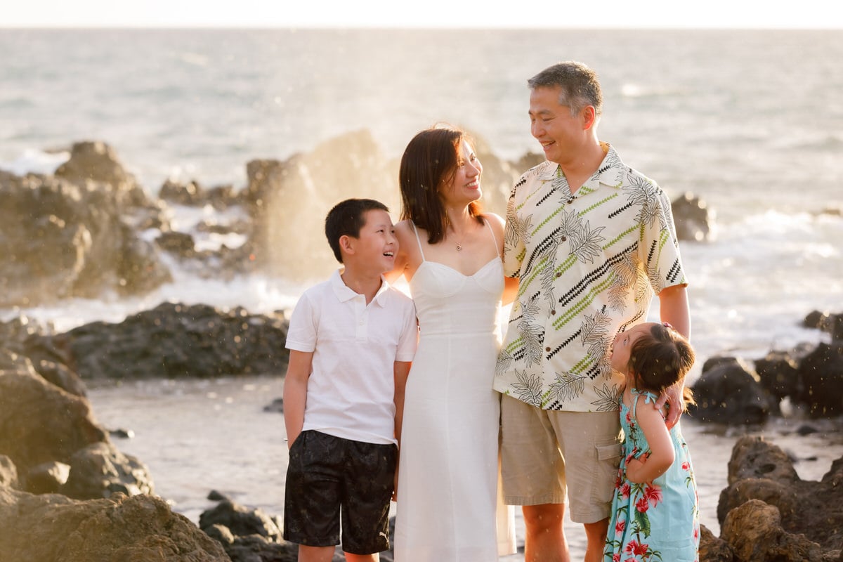 maui family photographer Makena Surf