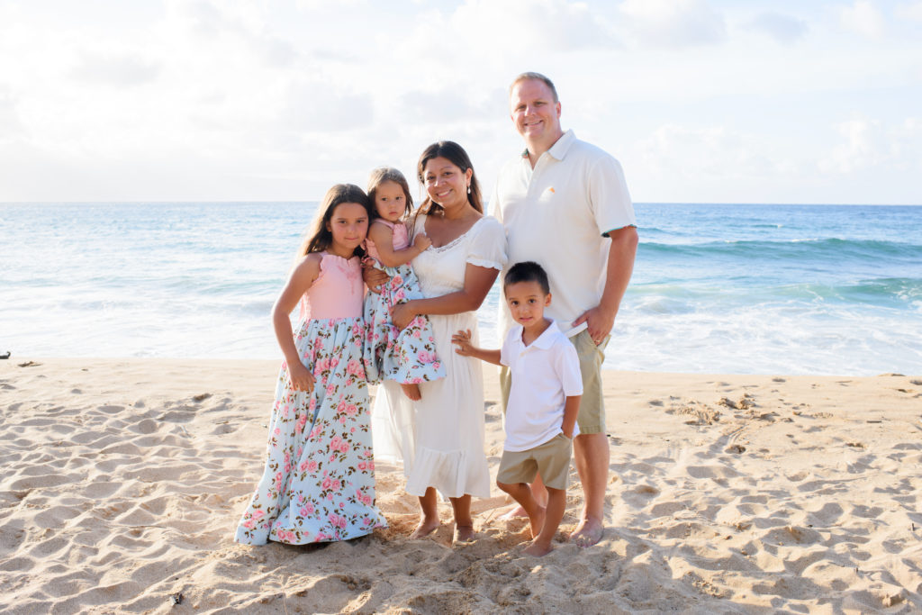 Family's Sunset Photography at DT Fleming Beach 