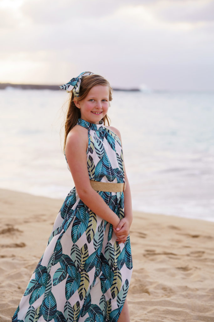 Family's Sunset Photography at DT Fleming Beach 