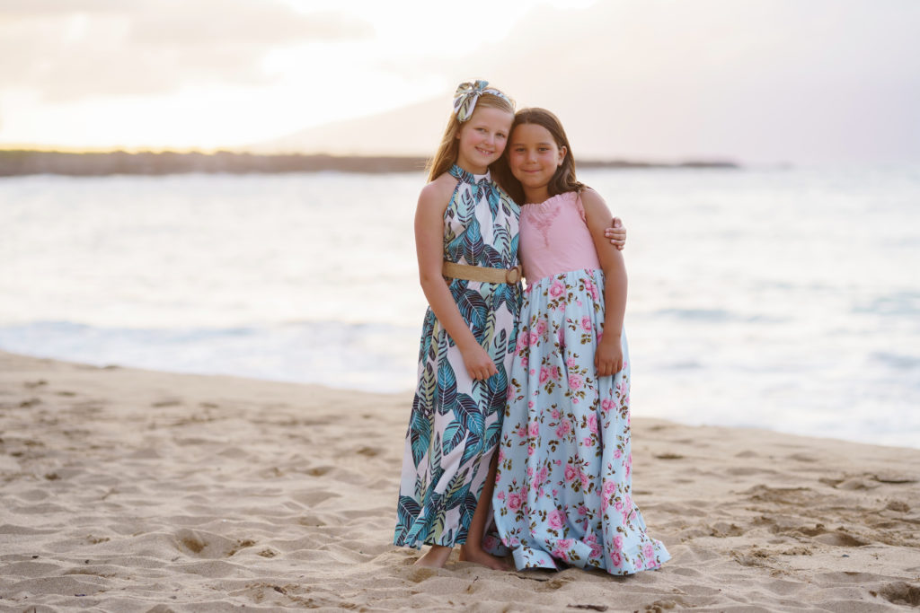 Family's Sunset Photography at DT Fleming Beach 