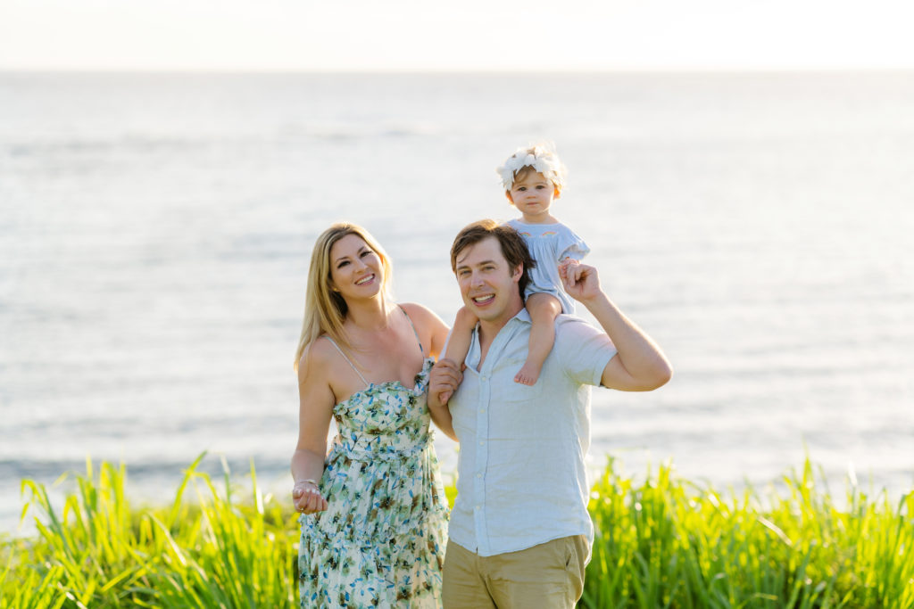 Sunset Family Photography at Kapalua Bay