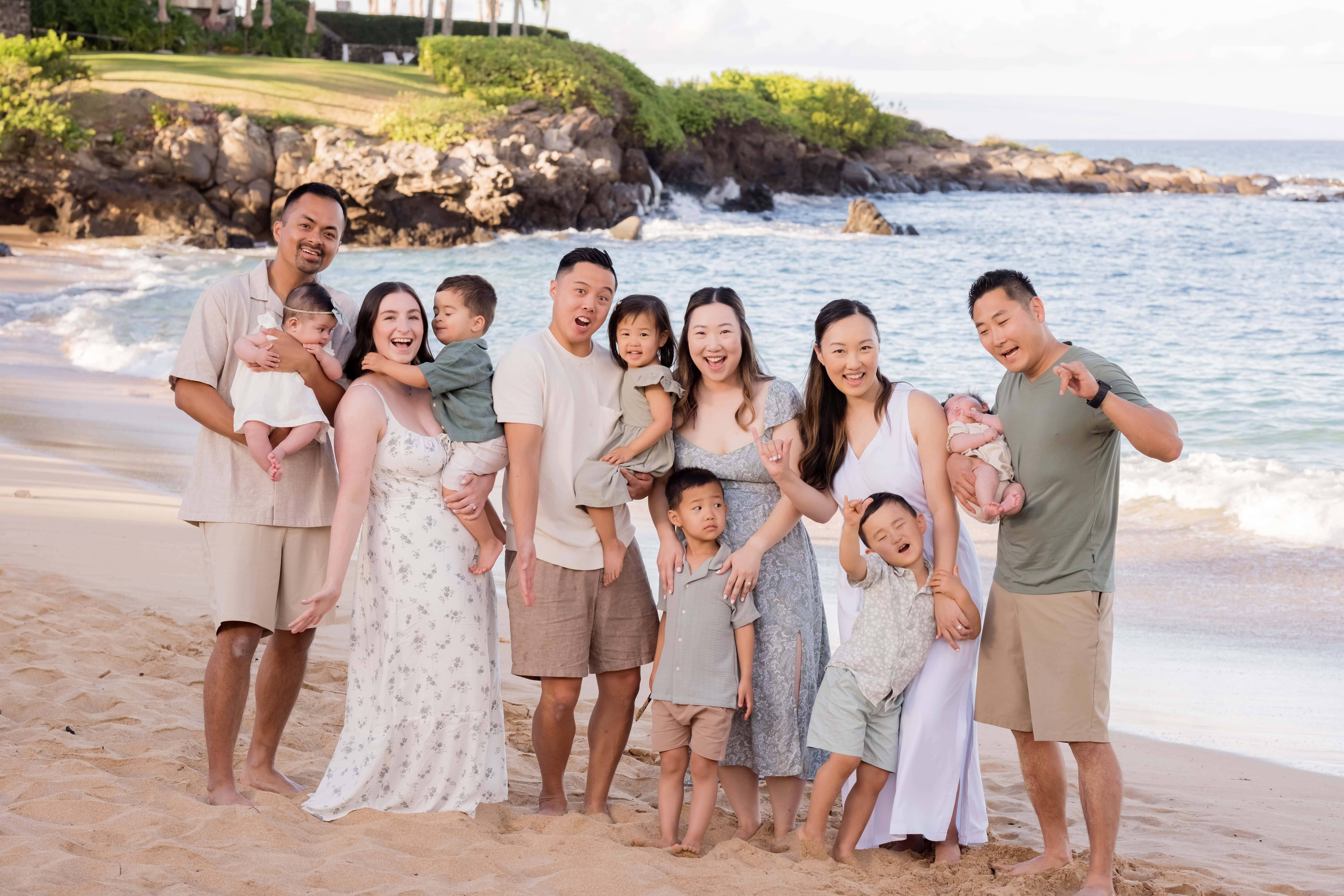 Affordable Extended Maui Family Portraits